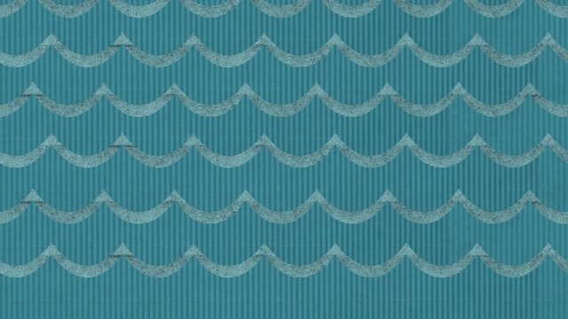 	Beautiful Blue Paper Cardboard Sea Waves Background