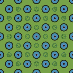 Abstract abstract with circle geometric seamless pattern on lime background