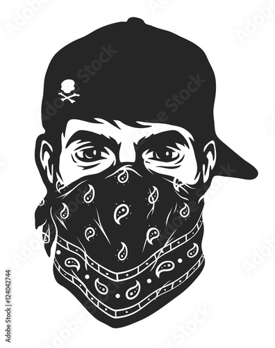 quot a guy in a baseball cap and bandana quot stock image and quot a guy in a baseball cap and bandana quot stock image and