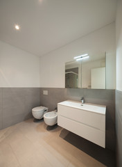 Fototapeta na wymiar Modern bathroom of a new apartment