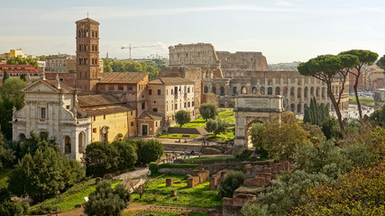 Obraz premium Colosseum Forum Romanum