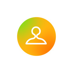 Web color icon. Social media pictogram