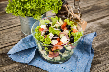 Delicious greek salad
