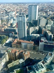 I grattacieli di Milano dall'alto