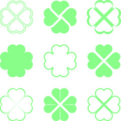 Shamrock pattern. Background for St.Patrick's day design