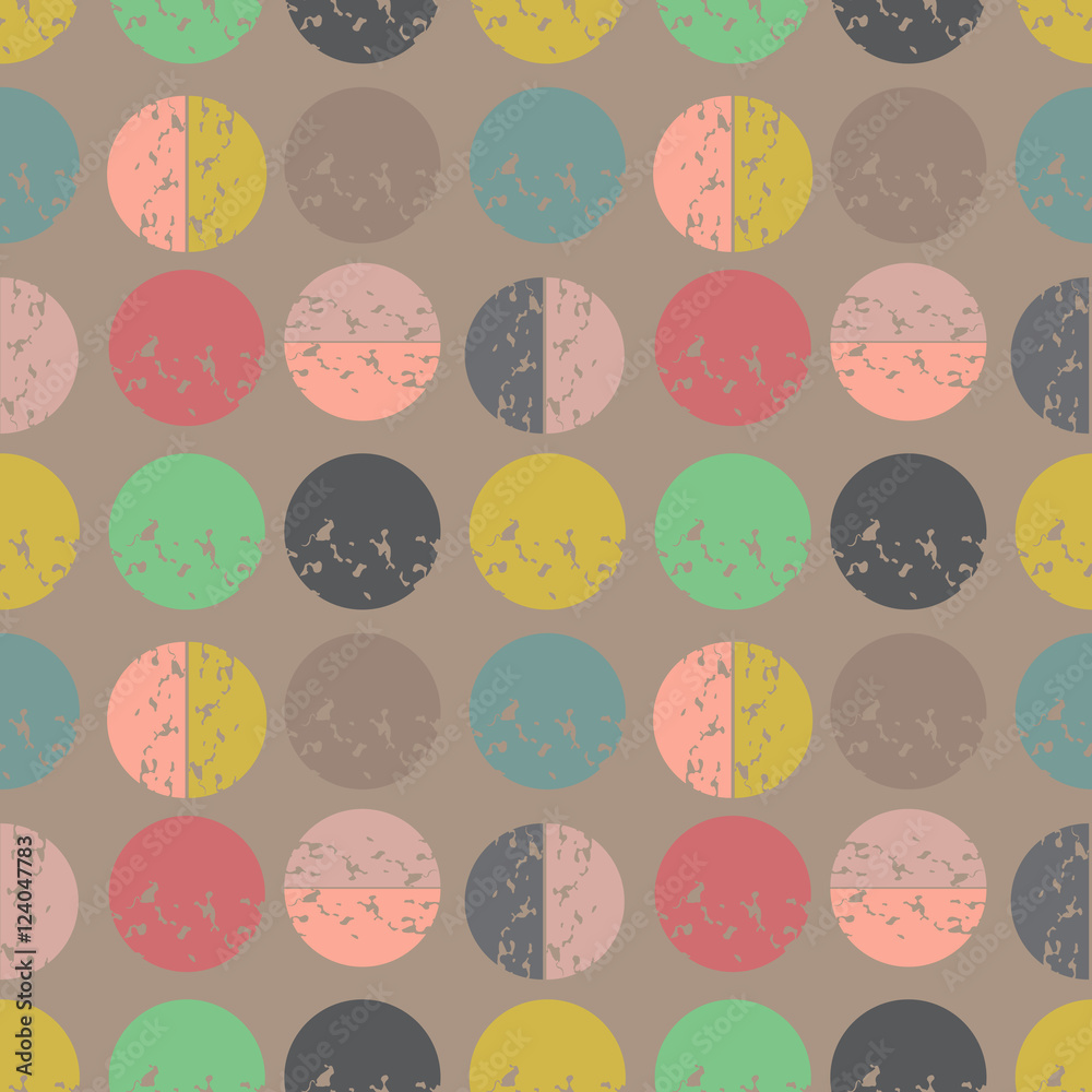 Poster pattern with circles.