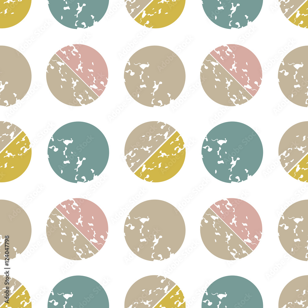 Poster pattern with circles.