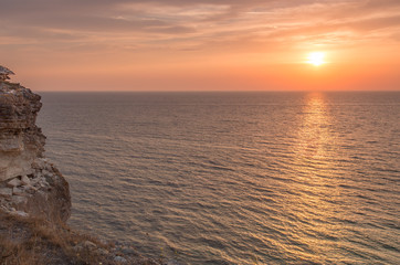 Fototapeta na wymiar Blacl Sea sunset