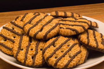Stripe Shortbread Cookies