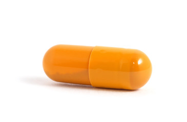 pills capsules isolated on white background