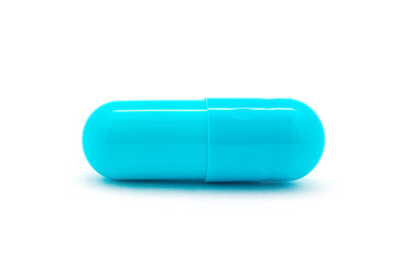 pills capsules isolated on white background