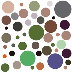 Fototapeta na wymiar Abstract background of circles of various colors on white background