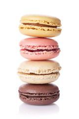 Colorful macaroons. Sweet macarons