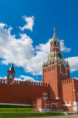 Fototapeta na wymiar Spasskaya Tower of Kremlin in Moscow