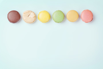 Colorful macaroons. Sweet macarons