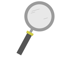 Isolated magnifying glass