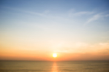 Naklejka na ściany i meble Beautiful sun rise at beach.