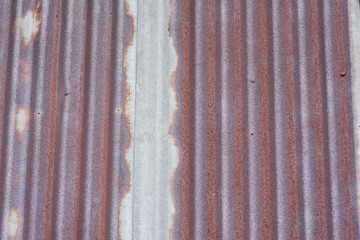 Old galvanized steel,zinc roof...