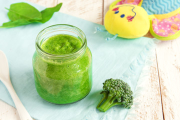 Green baby food