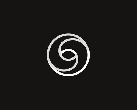Eye swirl spiral infinity logo symbol design template. Creative linear camera shutter media vision logotype. Photo video control sign. Abstract letter O vector icon.