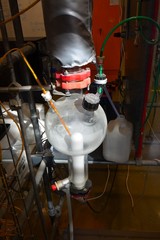 réaction chimique, laboratoire