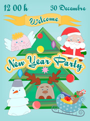 New Year and Christmas Kids Party