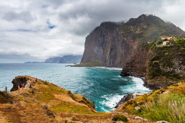 Fototapeta na wymiar Beautiful landscape at the north coast of Ponta de Sao Lourenco,the easternmost part of Madeira Island