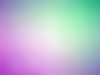 Abstract gradient purple green white colored blurred background