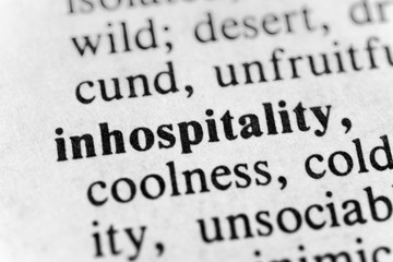 Obraz premium Inhospitality