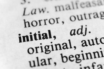 Obraz premium Initial