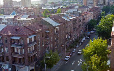 One of the central streets of Yerevan