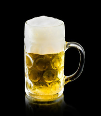 Oktoberfest beer mug on black