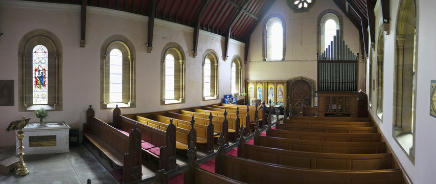 Interior Of A Church Building; Howick, Northumberland, Building