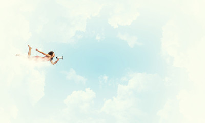 Fototapeta premium She is free to express herself