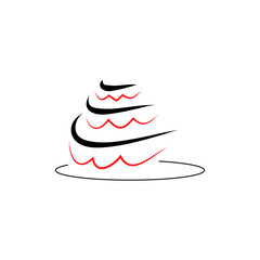 Cake logo vector