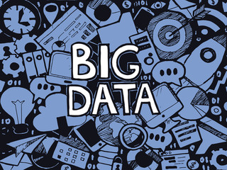 Big Data Doodle Sketch