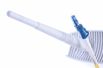 Wifi router and cable in computer network