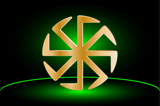 symbol Kolovrat, symbol of the sun,