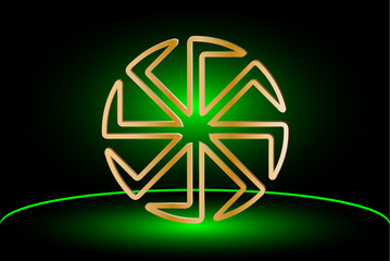 symbol Kolovrat, symbol of the sun,
