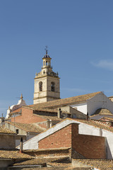 Fototapeta na wymiar church tower, Bolbaite, Valencia, Spain