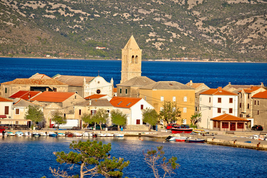 Town of Vinjerac in Velebit bay view