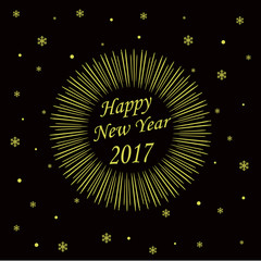 Fototapeta premium Merry Christmas Card with Starburst. Vector illustration