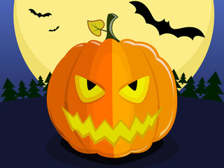 halloween devil pumpkin