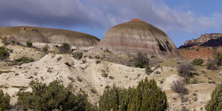 Colourful Layers In The Rock Cliffs In Kane County; Pahreah, Utah, United States of America