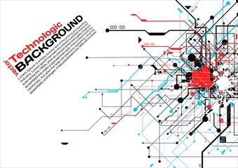 Abstract background electronic circuits hi-tech industrial