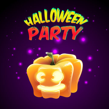 Halloween party for invitation cards and posters. vector illustration.