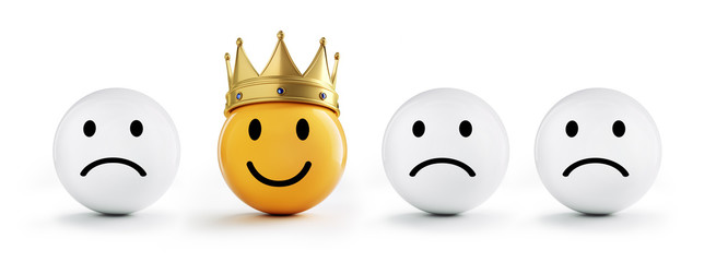 Smiley mit Krone und Freunden 3