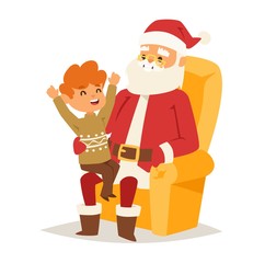 Christmas santa claus vector illustration.