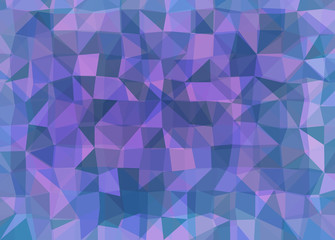 Vector triangle mosaic background with transparencies in dark colors