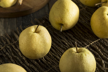 Raw Yellow Organic Asian Pears